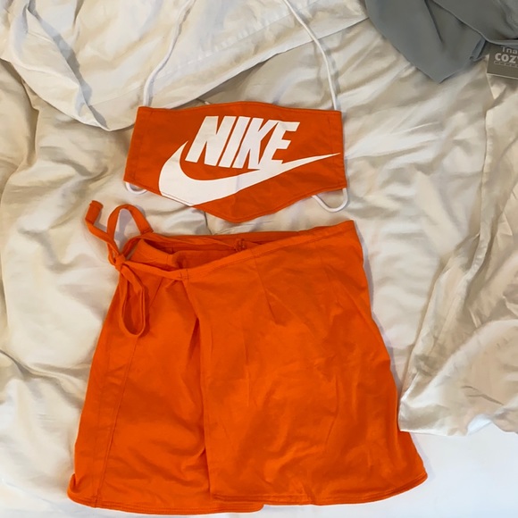 Dresses & Skirts - RETRO REWORKED ORANGE NIKE SET!!  🧡🧡🧡